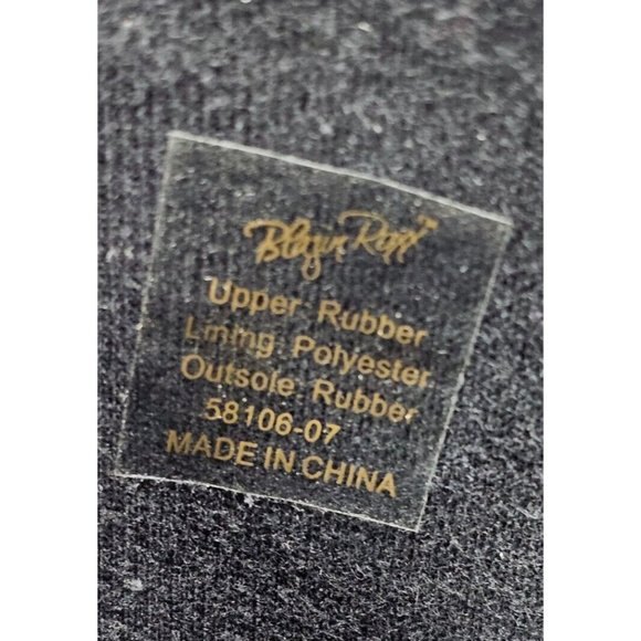 BLAZIN ROXX Layla Sz 7 Rain Boots Black White Outdoor Chore Cowgirl Boot 58106 - Picture 8 of 16